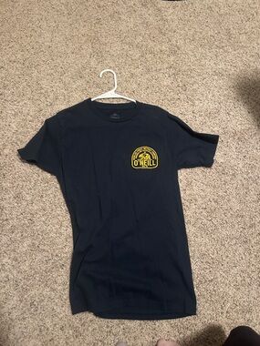O'Neill Navy Tee with Yellow Logo Patch
